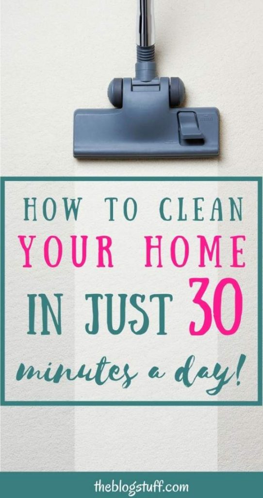 Clean your home in 30 minutes