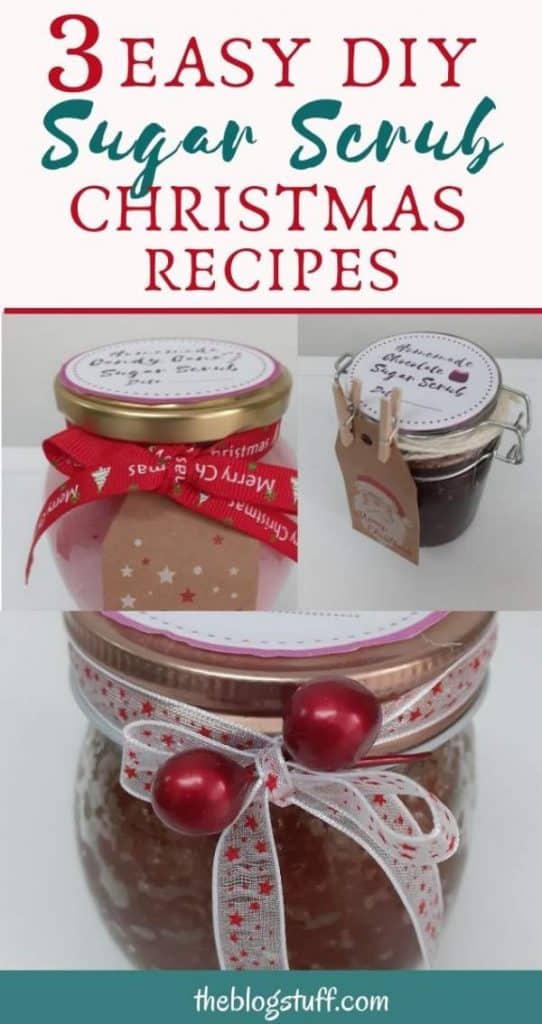 diy holidays Christmas scrub recipes