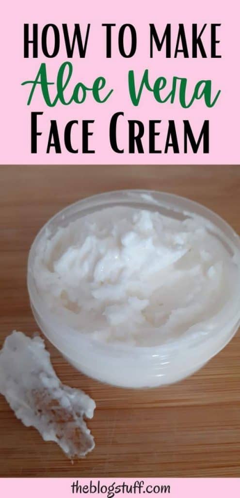 DIY aloe vera face cream recipe