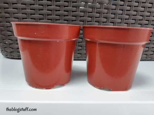 painting plastic flower pots ideas