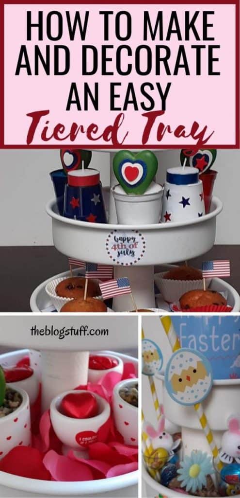 How to make an easy DIY tiered tray