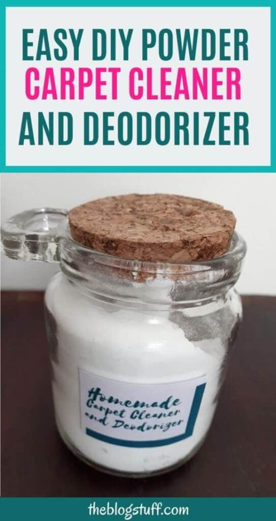 Homemade carpet cleaner powder