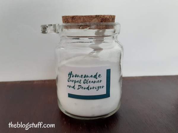 DIY carpet cleaner powder deodorizer recipe