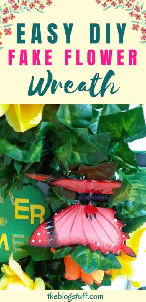 How to make an easy DIY spring summer wreath