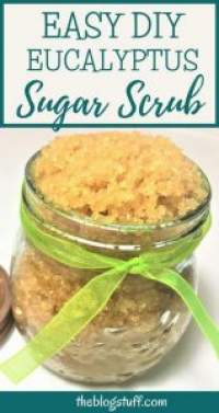 homemade eucalyptus sugar scrub