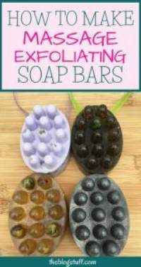 how to make massage exfoliating soap bars