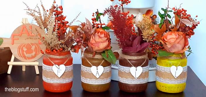 diy fall mason jars