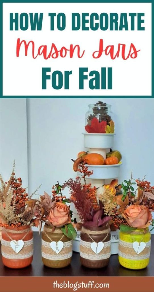 fall mason jar decor