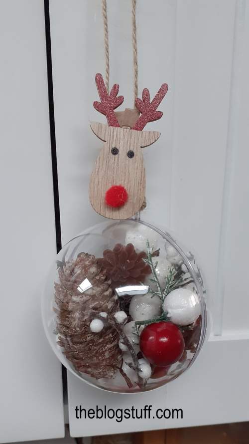 DIY Rustic Christmas bauble