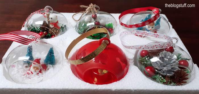 6 DIY Christmas baubles