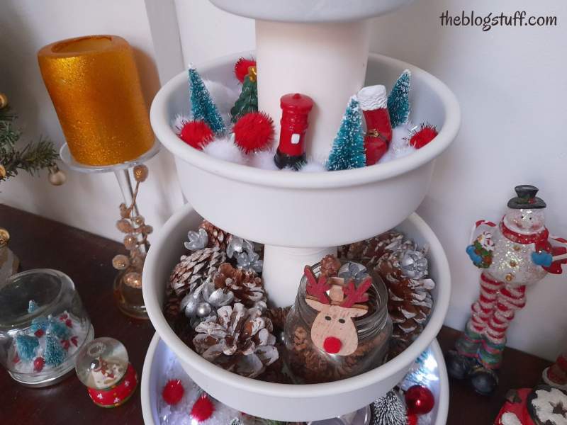 Christmas 4 tier tray decor