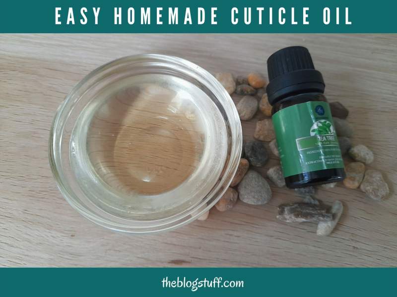 DIY cuticle oil with essential oil