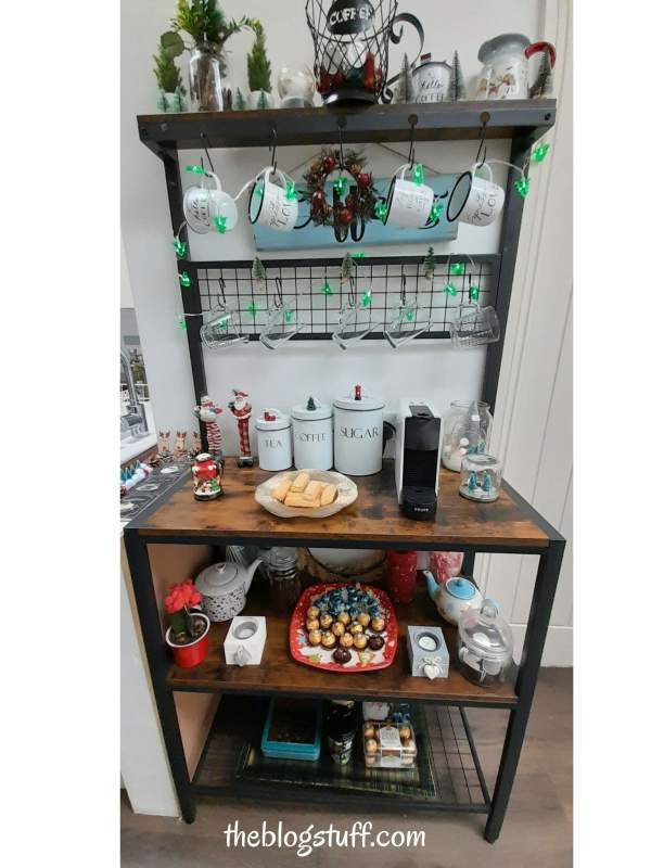 holiday coffee bar decor