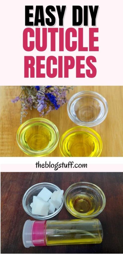 Natural cuticle oil recipes