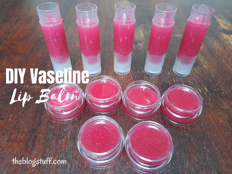 DIY lip balm in tubes and containers