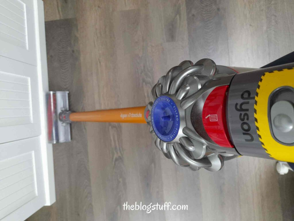 Dyson vacuum cleaner hoovering floor