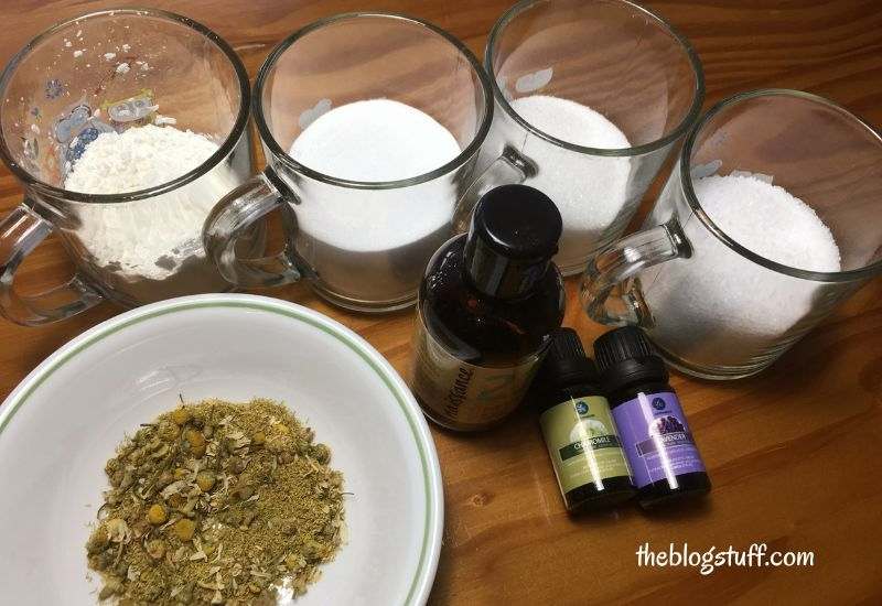 Chamomile bath bombs ingredients