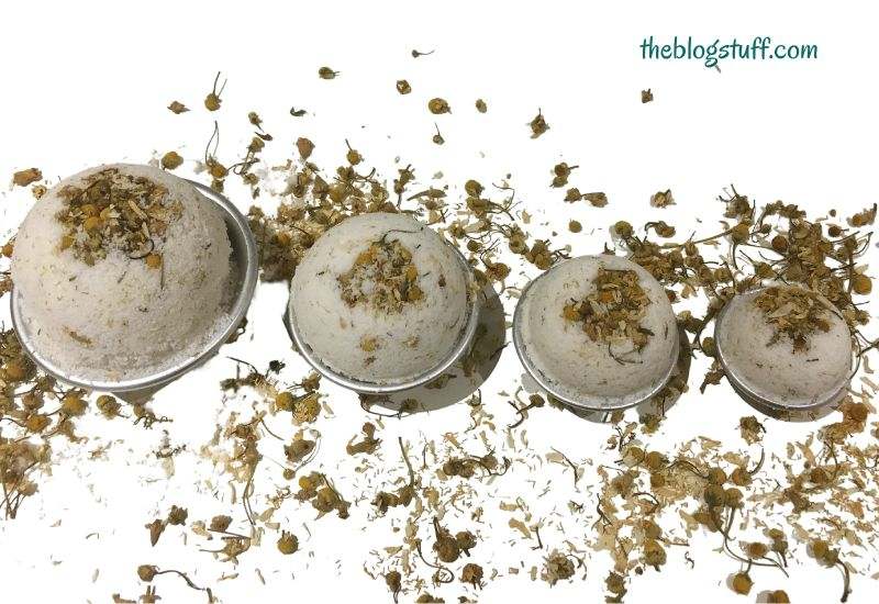 Diy chamomile essential oil bath bombs