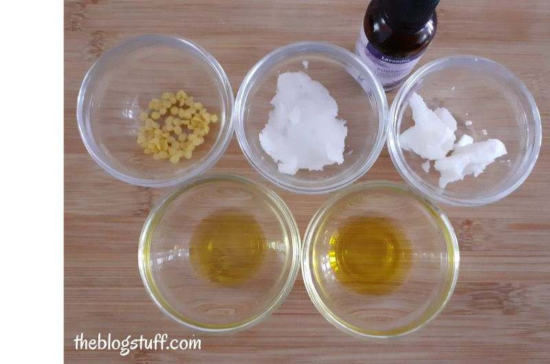 Homemade hair balm ingredients