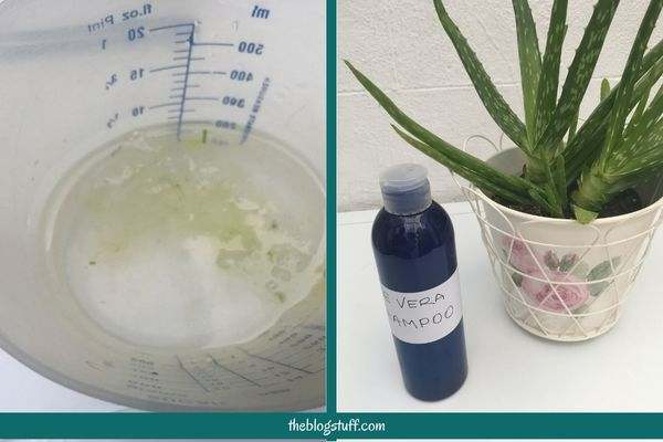 Making Aloe vera shampoo