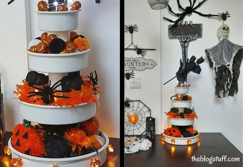 Halloween 3-tier tray decor