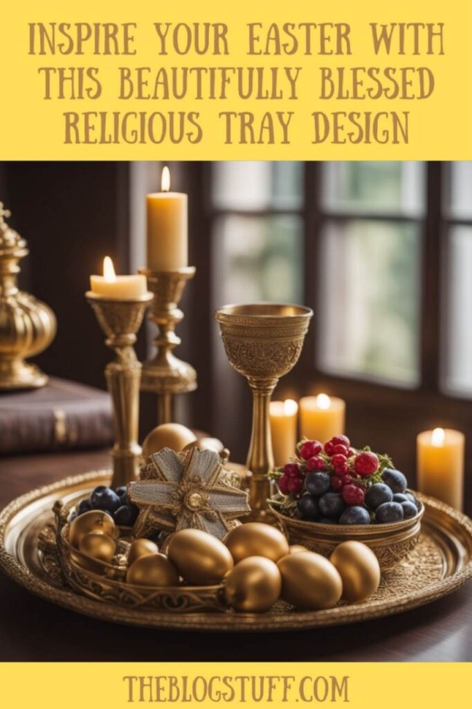 religious Easter tray decor inspiration