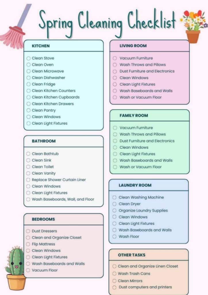 Spring Cleaning Checklist