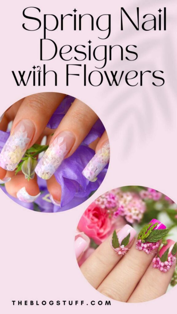 spring nail designs with flowers