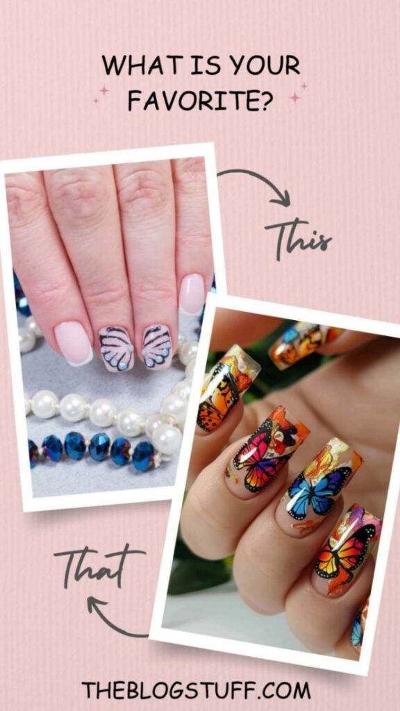 Butterfly nail designs