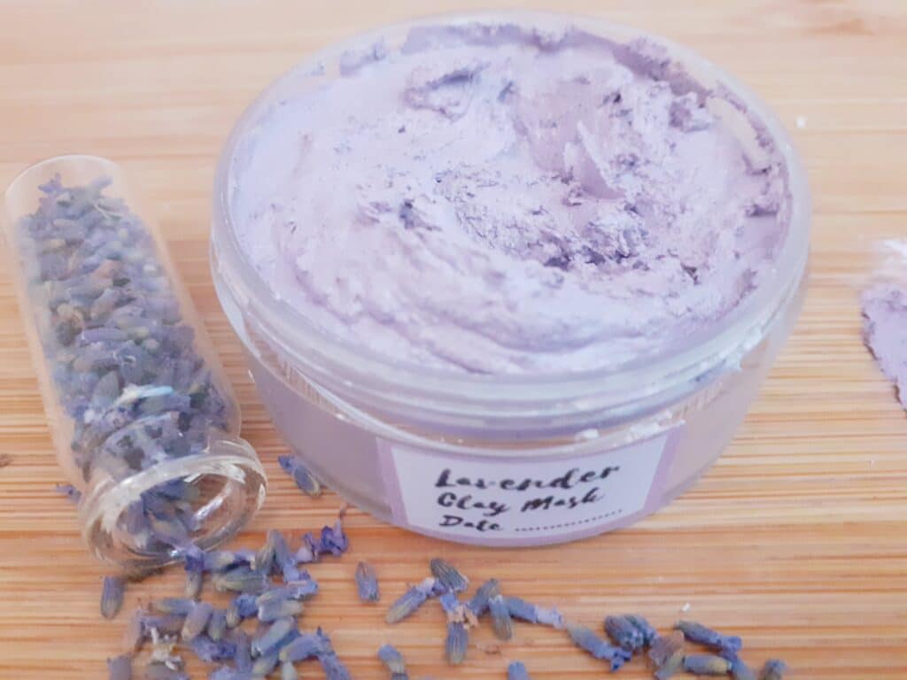 DIY lavender clay mask