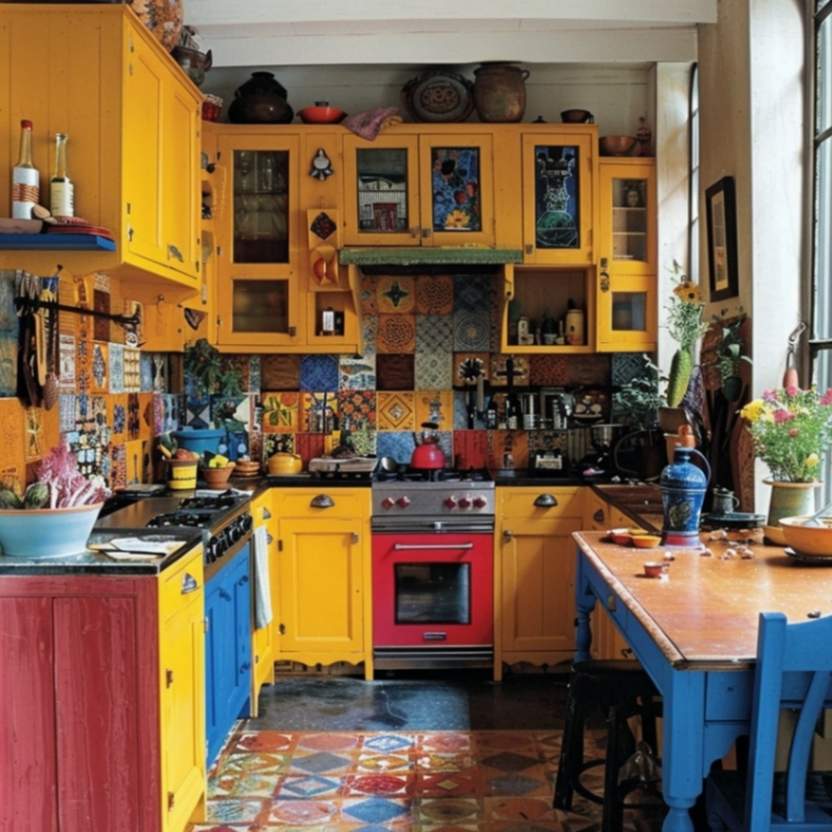 colorful eclectic kitchen ideas