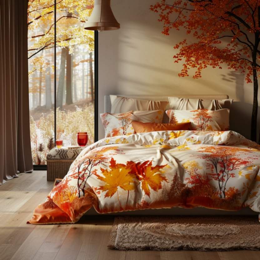 Fall bedroom decor