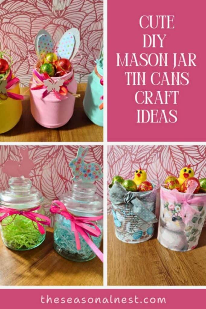 DIY Easter Mason jar ideas collage