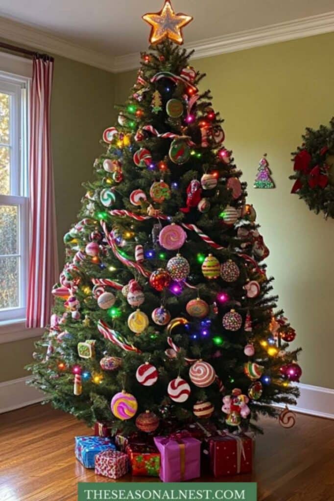 candy christmas tree decor