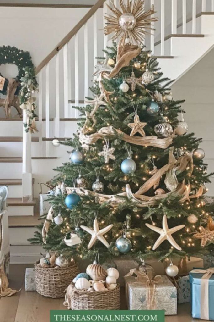 coastal christmas tree decor