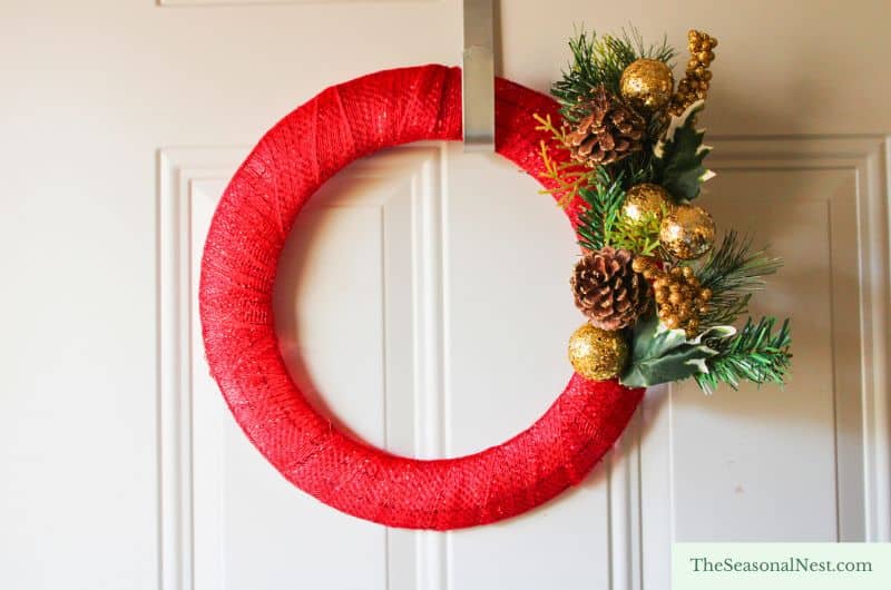 easy diy christmas wreath for front door