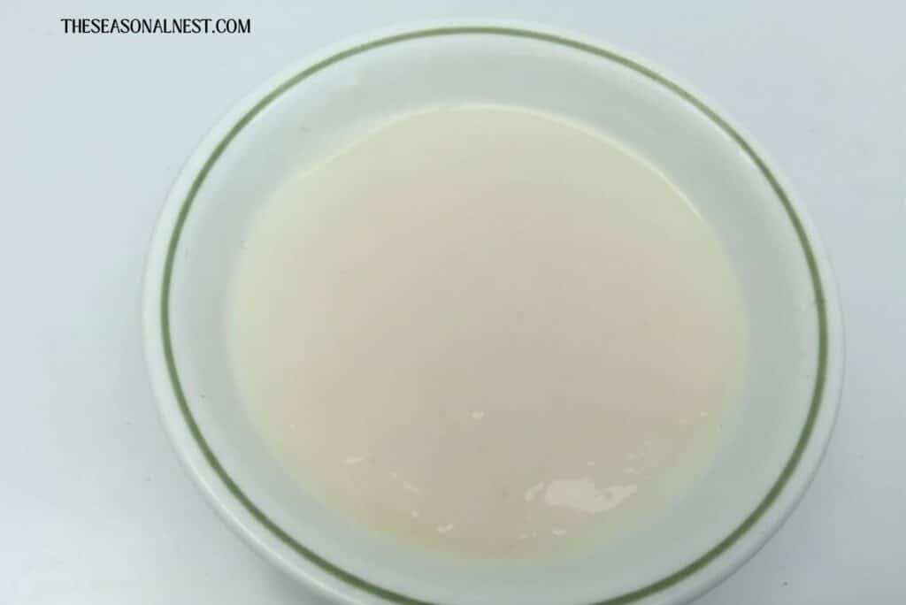 Homemade rice face mask serum.