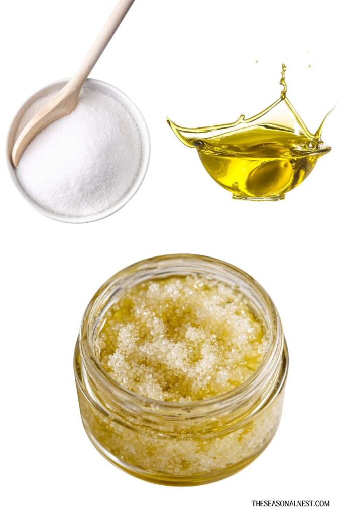 homemade sugar olive oil lip scrub recipe