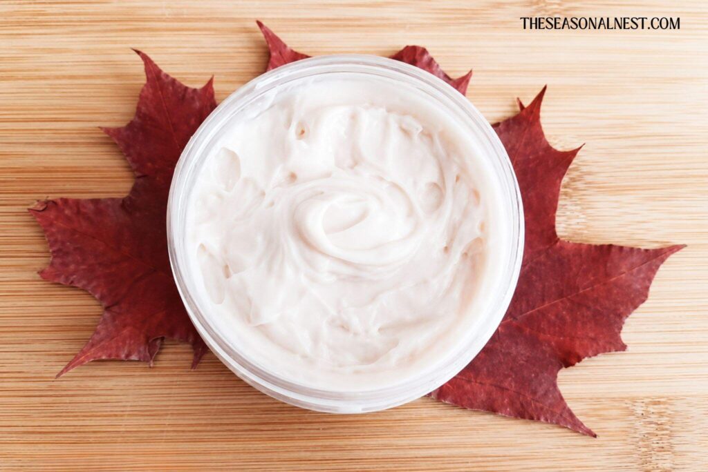 DIY Maple extract anti aging face cream.