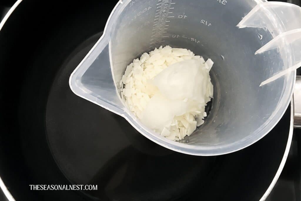 Melting ingredients in container