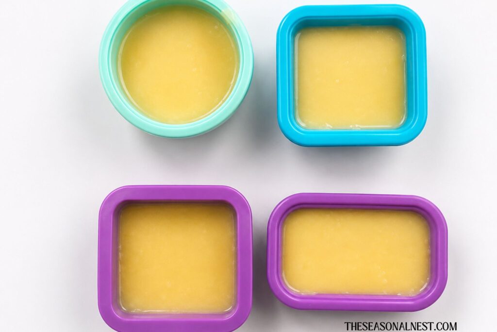 Hardening of the beeswax in the molds.