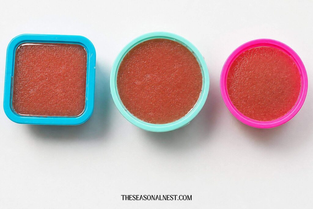 Lotion bar in molds.