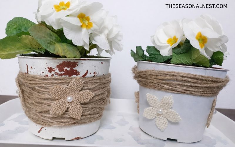plastic pot makeover