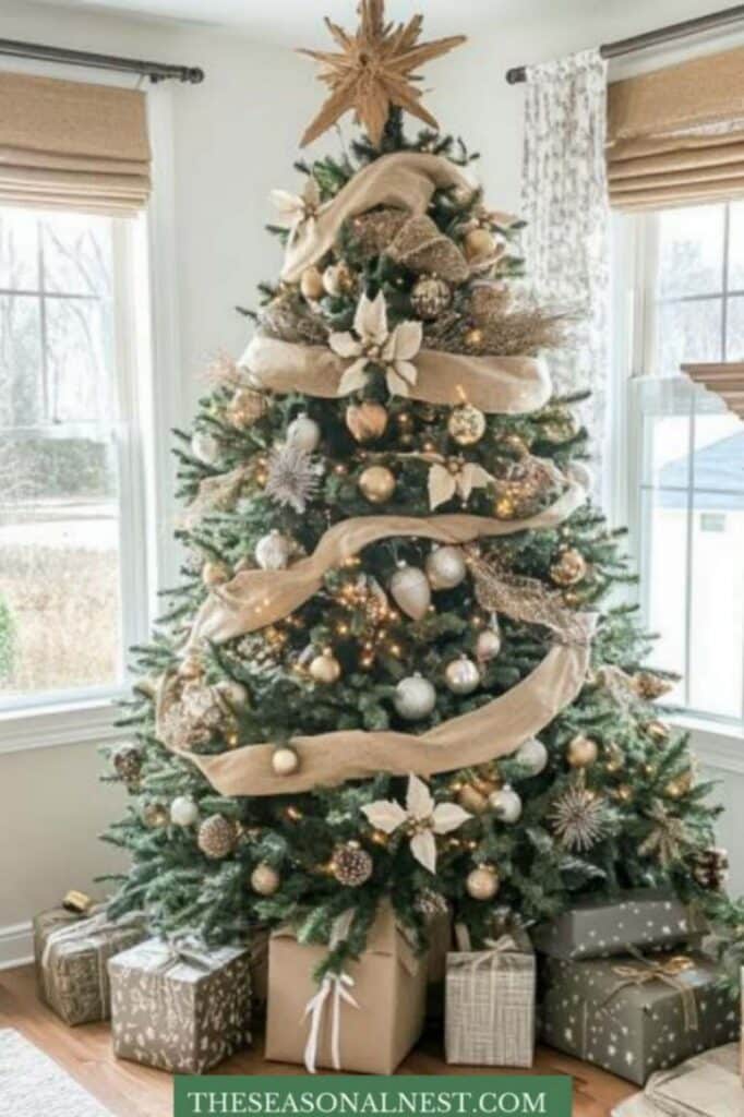 rustic christmas tree decor