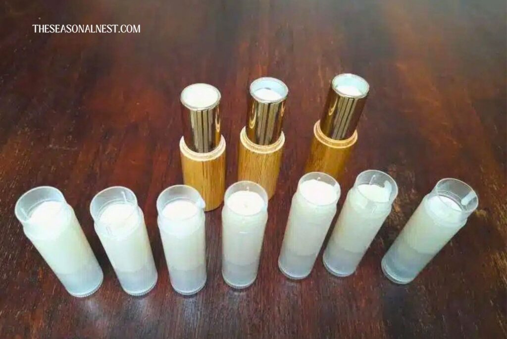 DIY lip balm in chapsticks