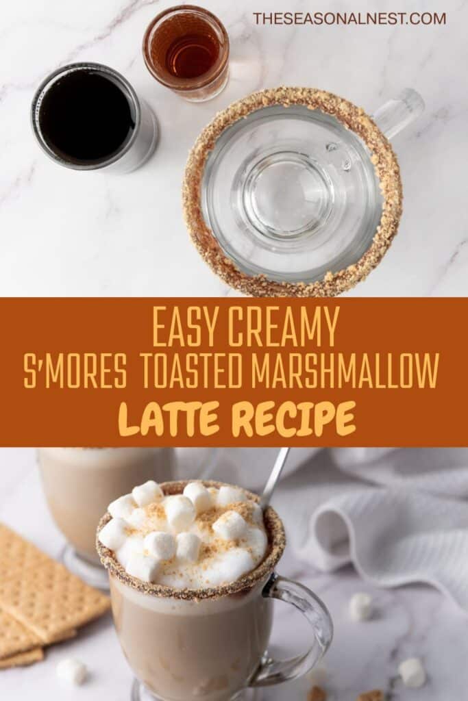 Easy Smores marshmallow latte recipe