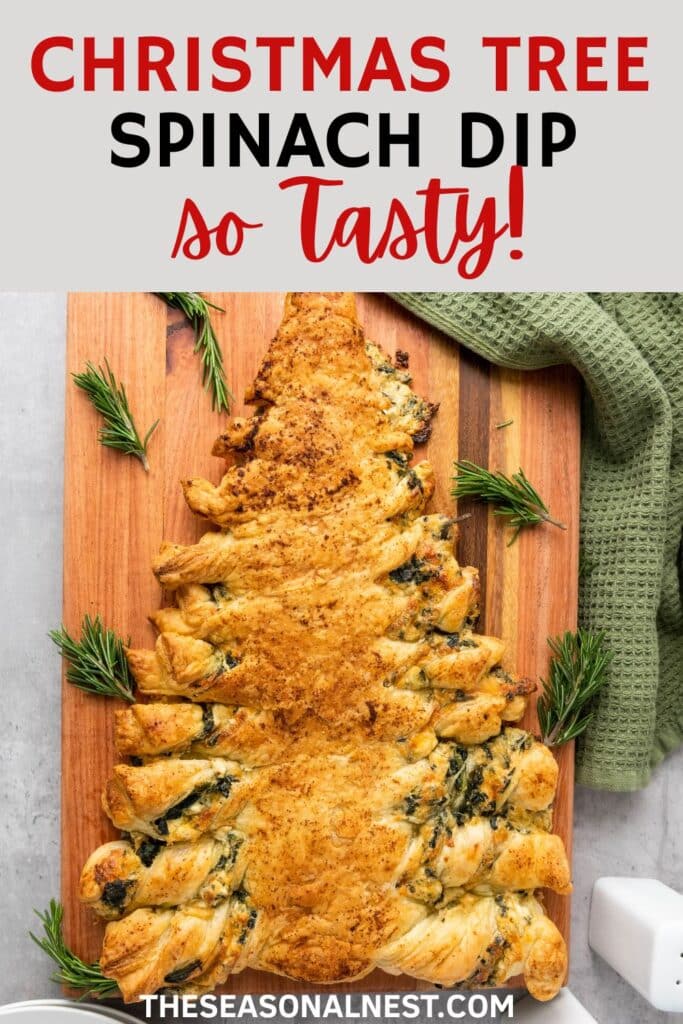 Christmas Tree Spinach Pull-Apart Bread